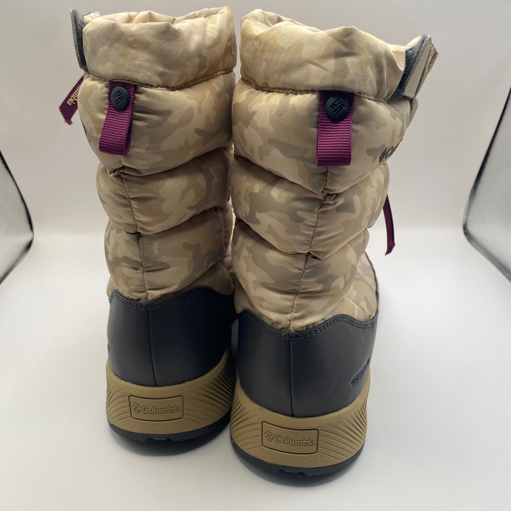 Columbia Paninaro Omni-Heat Waterproof Camo Winter Boots Womens Sz 10 BL0118-212 - Picture 3 of 7